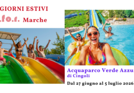 Foto dell'Acquaparco Verde Azzurro di Cingoli - soggiorni estivi IRIFOR Marche dal 27 giugno al 5 luglio 2026